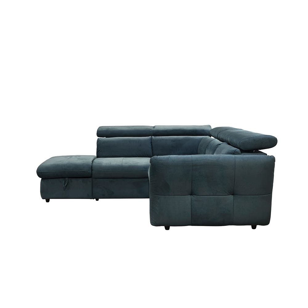 MONSERAT ΚΑΝΑΠΕΣ ΚΡΕΒΑΤΙ ΓΩΝΙΑ ΑΡΙΣΤΕΡΗ PETROL 254x224x90