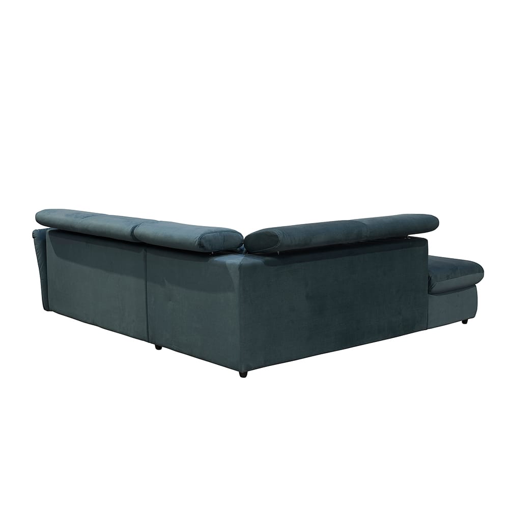 MONSERAT ΚΑΝΑΠΕΣ ΚΡΕΒΑΤΙ ΓΩΝΙΑ ΑΡΙΣΤΕΡΗ PETROL 254x224x90