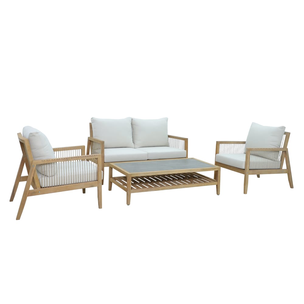 JAPONISM ΣΑΛΟΝΙ SET 1+2+1 ΦΥΣΙΚΟ BEIGE