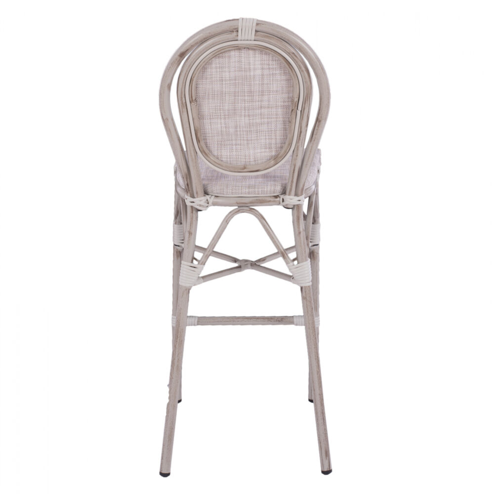 ΣΚΑΜΠΩ ΑΛΟΥΜΙΝΙΟΥ BAMBOO ΠΑΤΙΝΑ ΛΕΥΚΟ ΜΕ TEXTLINE FB95110 41x52x116 εκ.