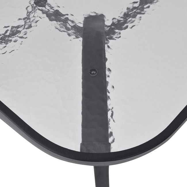 ΤΡΑΠΕΖΙ BRUNO 160Χ90Χ72Υεκ. ΜΕΤΑΛΛΙΚΟ ΓΚΡΙ ΜΕ ΓΥΑΛΙΝΗ ΕΠΙΦΑΝΕΙΑ FB5074.01