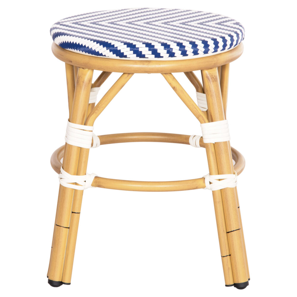 ΣΚΑΜΠΟ ΑΛΟΥΜΙΝΙΟΥ FB96285.05 BAMBOO LOOK-TEXTILENE ΛΕΥΚΟ-ΜΠΛΕ Φ36x46Υεκ.