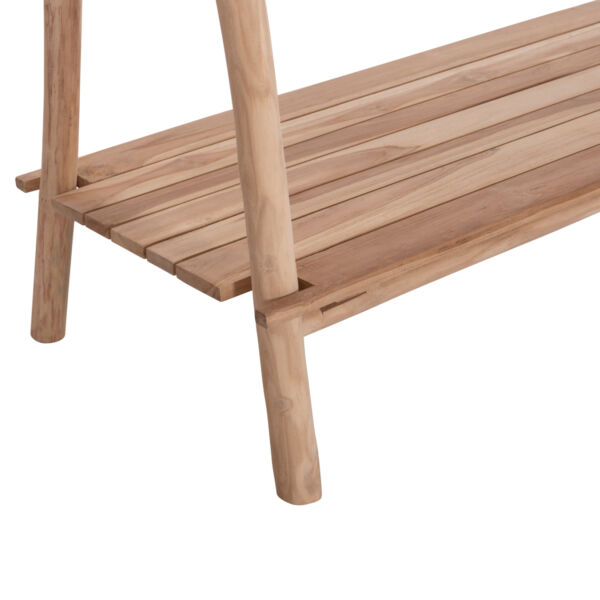 ΕΠΙΠΛΟ ΕΙΣΟΔΟΥ FB99911 ΚΛΑΔΙΑ ΞΥΛΟΥ TEAK-ΦΥΣΙΚΟ 130,5x53x152Υεκ.