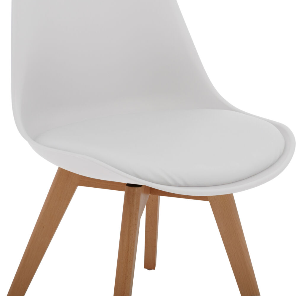 ΚΑΡΕΚΛΑ FB90033.01 ΜΕ ΞΥΛΙΝΑ ΠΟΔΙΑ ΚΑΙ ΜΕ ΚΑΘΙΣΜΑ ΛΕΥΚΟ 47x56,6x82Υεκ.