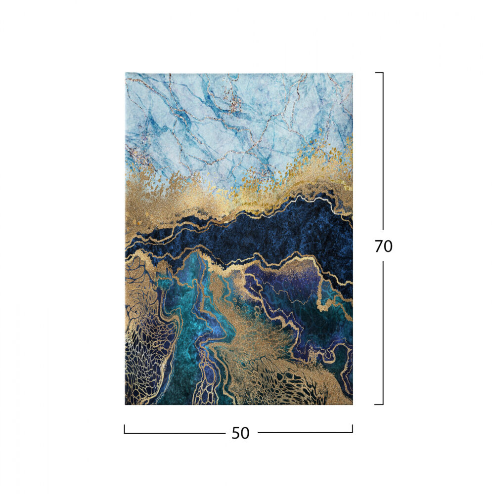 ΠΙΝΑΚΑΣ ΚΑΜΒΑΣ MARBLEIZED EFFECT FB97196.02 50X3X70 εκ.