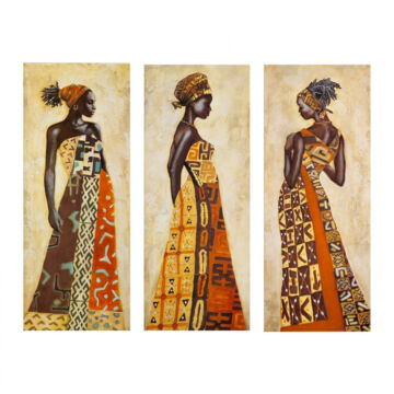 pinakas-triptycho-mdf-african-style-wome