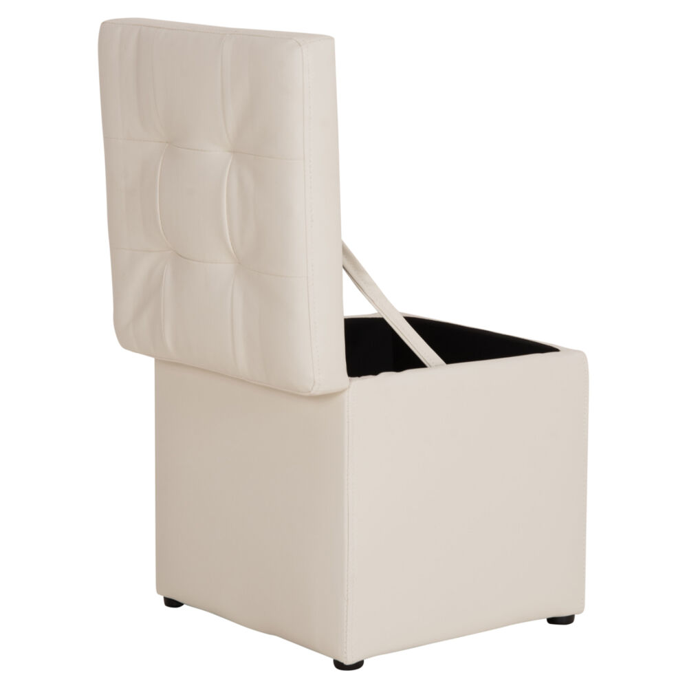 ΣΚΑΜΠΟ FB9224.02 PU ΜΕ ΑΠΟΘΗΚΕΥΤΙΚΟ ΧΩΡΟ- ΛΕΥΚΟ 38x38x36,5Υεκ.