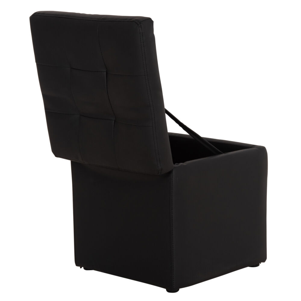 ΣΚΑΜΠΩ ΜΕ ΑΠΟΘΗΚΕΥΤΙΚΟ ΧΩΡΟ PU ΜΑΥΡΟ FB9224.01 38x38x36.5Υεκ.