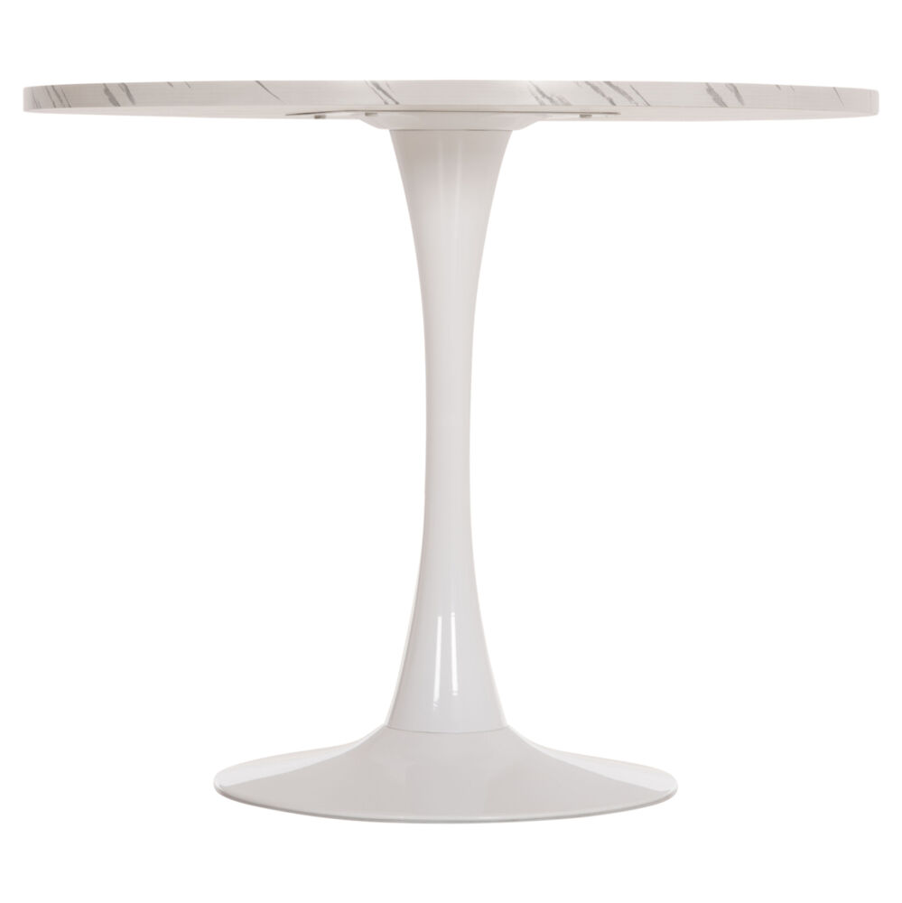 ΤΡΑΠΕΖΙ ΤΡΑΠΕΖΑΡΙΑΣ FB99421.11 ΣΤΡΟΓΓΥΛΟ WHITE MARBLE Φ90x74Υεκ.