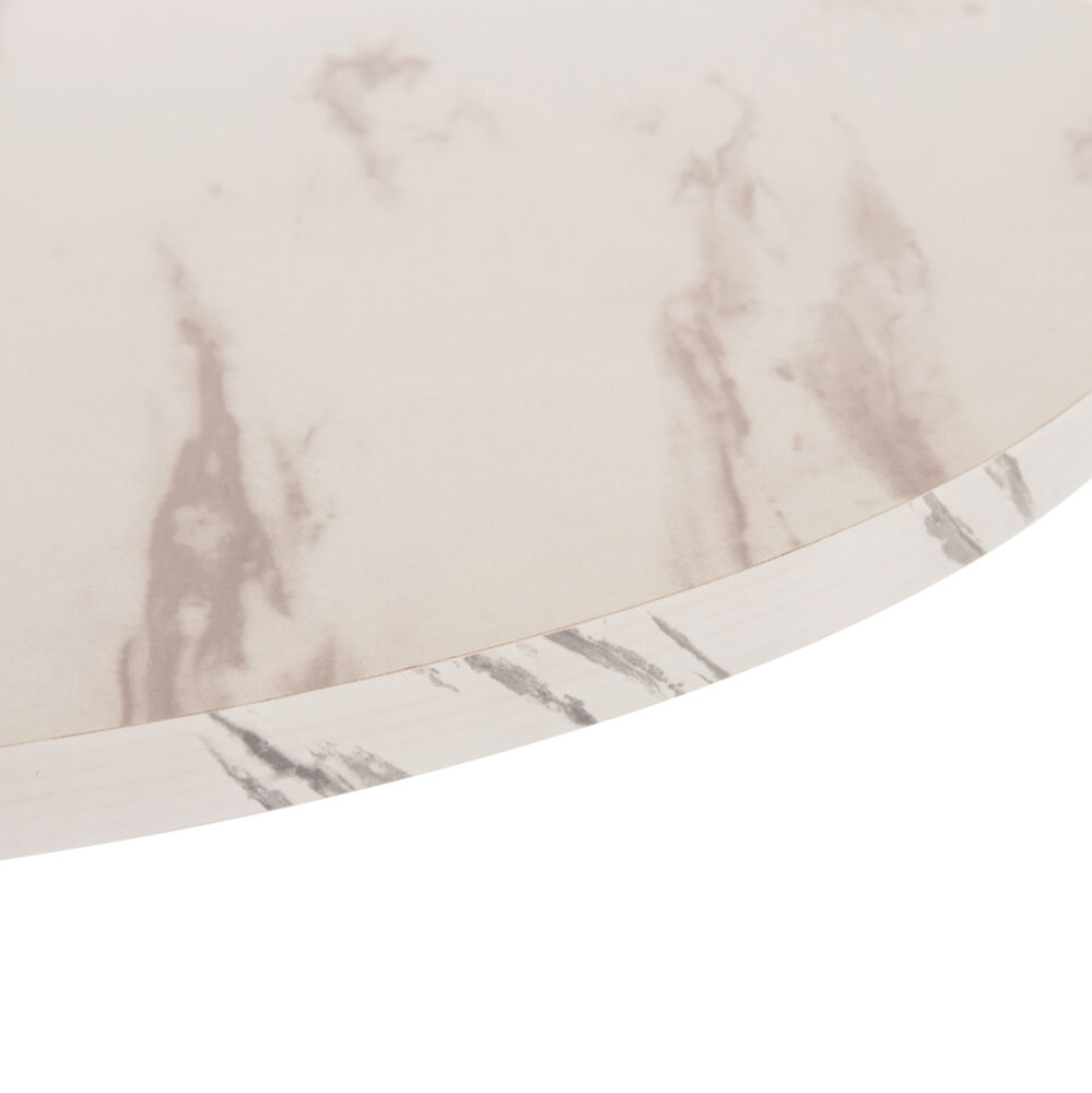 ΤΡΑΠΕΖΙ ΤΡΑΠΕΖΑΡΙΑΣ FB99421.11 ΣΤΡΟΓΓΥΛΟ WHITE MARBLE Φ90x74Υεκ.