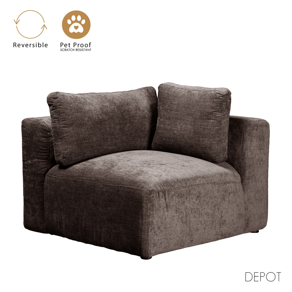 BOX ΠΟΛΥΘΡΟΝΑ ΜΕ ΜΠΡΑΤΣΟ ΑΝΑΣΤΡΕΨΙΜΗ ΚΑΦΕ VOGUE 5 107x107x85cm