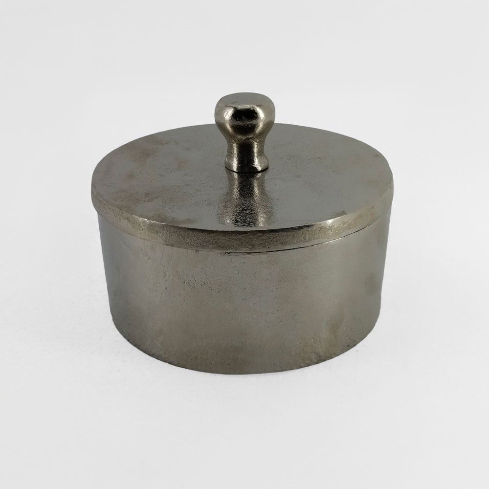 BOITE ΚΟΥΤΙ ΑΠΟΘΗΚΕΥΣΗΣ 14x14x10cm ΑΛΟΥΜΙΝΙΟ ΑΣΗΜΙ