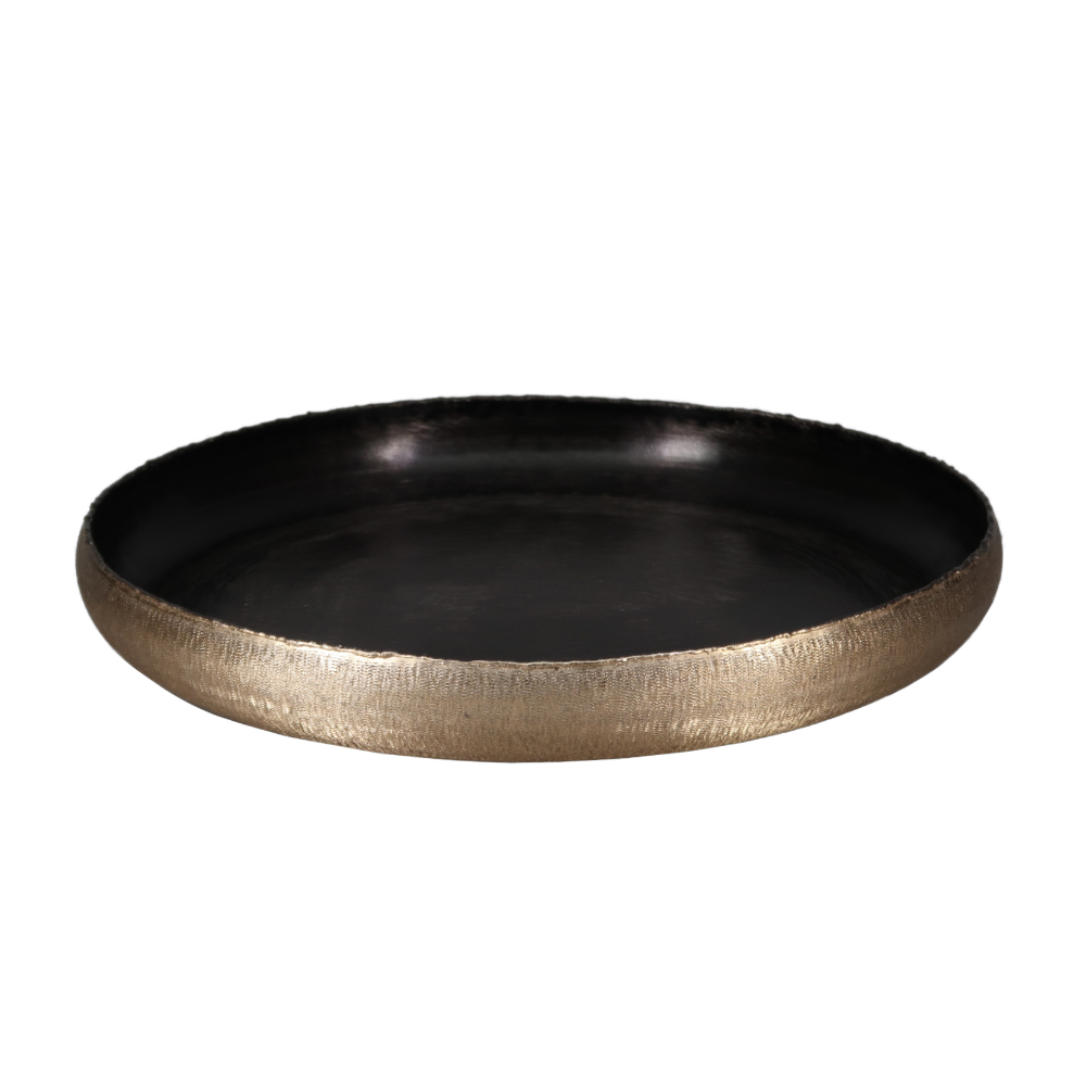 MARGO 2 ΜΠΩΛ ΔΙΑΚΟΣΜΗΣΗΣ 44x44x6cm ΑΛΟΥΜΙΝΙΟ ΧΡΥΣΟ SMOKE BLACK