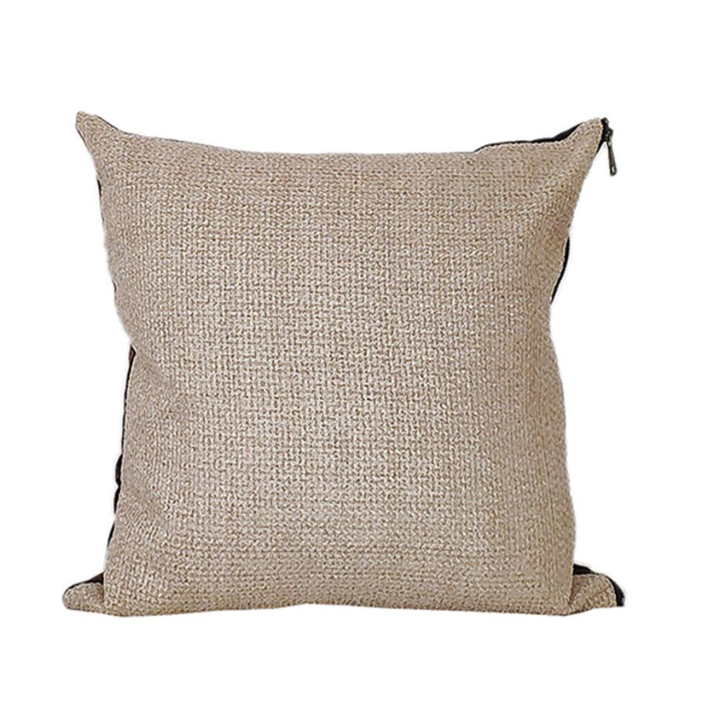 GLAM ΔΙΑΚΟΣΜΗΤΙΚΟ ΜΑΞΙΛΑΡΙ 45x45cm ΥΦΑΣΜΑ RUSTY RED ΜΠΕΖ POLYESTER