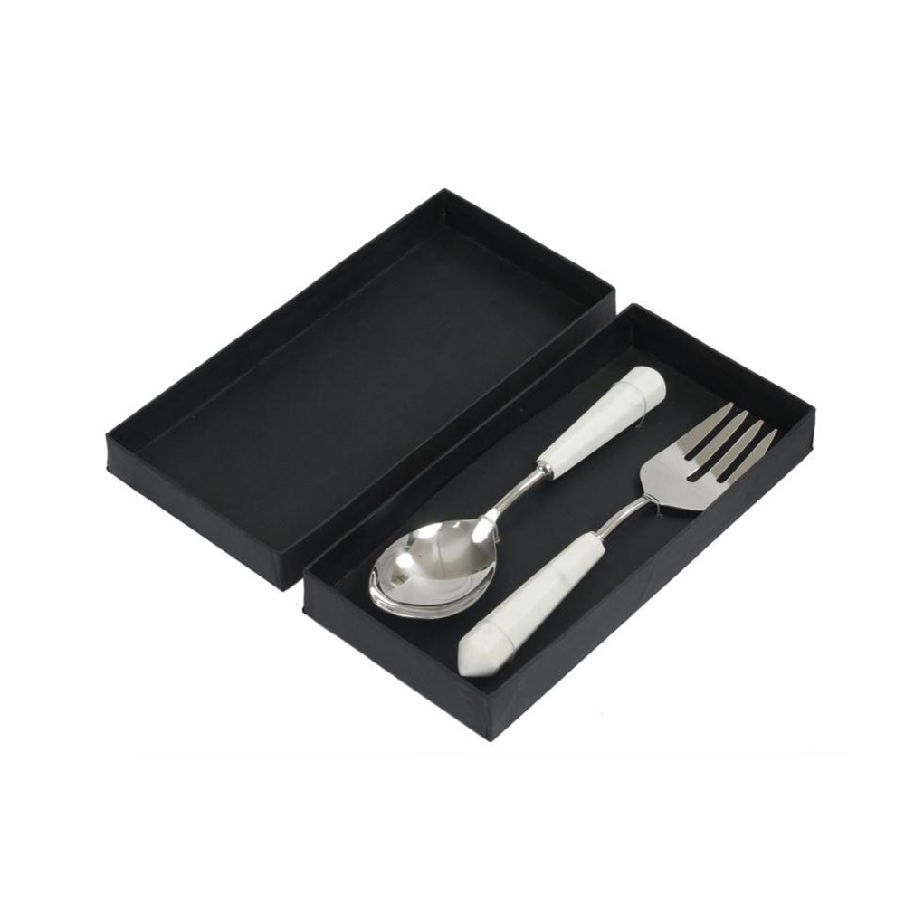 MARMO SET ΣΕΡΒΙΡΙΣΜΑΤΟΣ ΣΑΛΑΤΑΣ 28x7x3cm ΑΤΣΑΛΙ ΛΕΥΚΟ ΜΑΡΜΑΡΟ