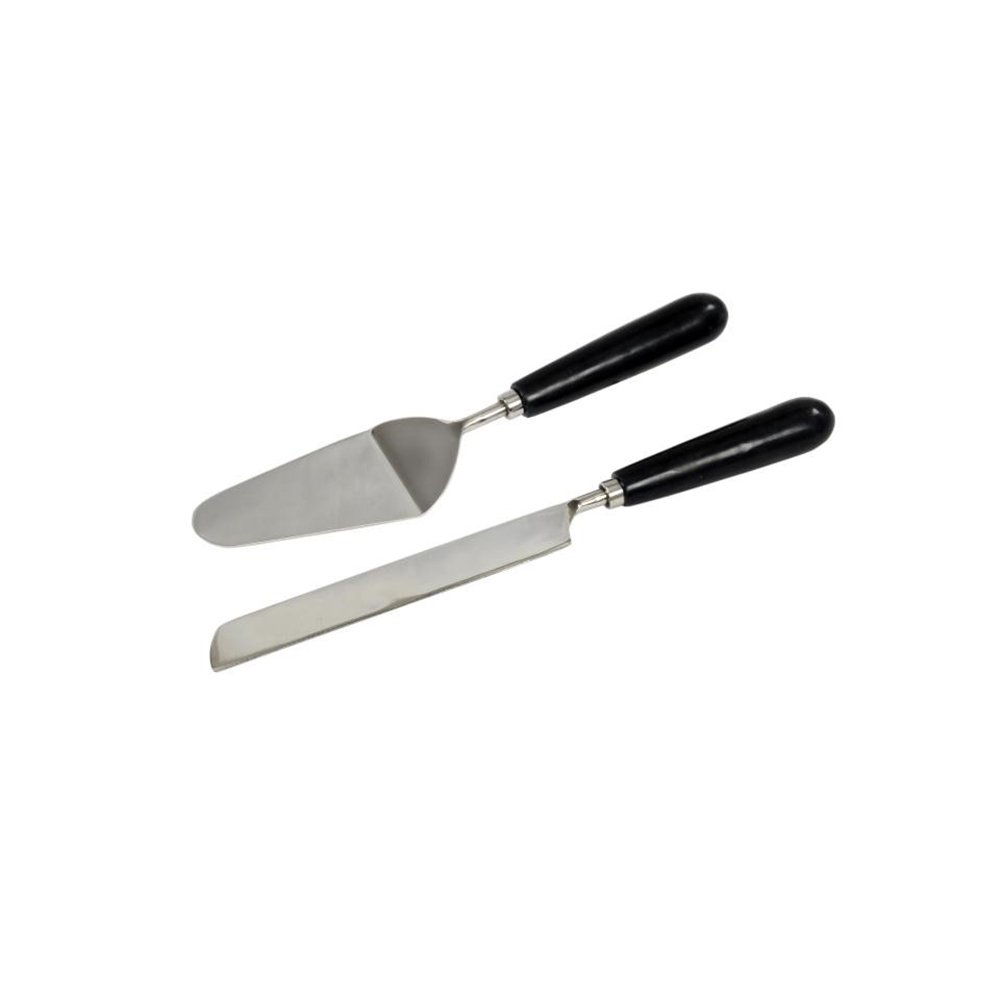 MARMO SET ΣΕΡΒΙΡΙΣΜΑΤΟΣ ΓΛΥΚΟΥ 33x6x3cm ΑΤΣΑΛΙ ΜΑΥΡΟ ΜΑΡΜΑΡΟ