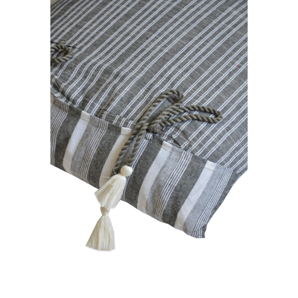 SABLE 6 ΔΙΑΚΟΣΜΗΤΙΚΟ ΜΑΞΙΛΑΡΙ 50x50cm ΒΑΜΒΑΚΙ ΓΚΡΙ