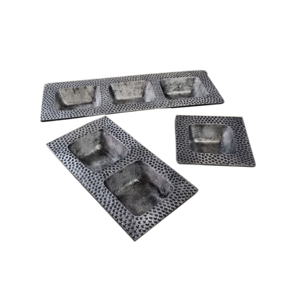 MARTIN ΜΠΩΛ SET 3ΤΜΧ 38x14x5cm ΑΛΟΥΜΙΝΙΟ ΑΣΗΜΙ ΑΝΤΙΚΕ