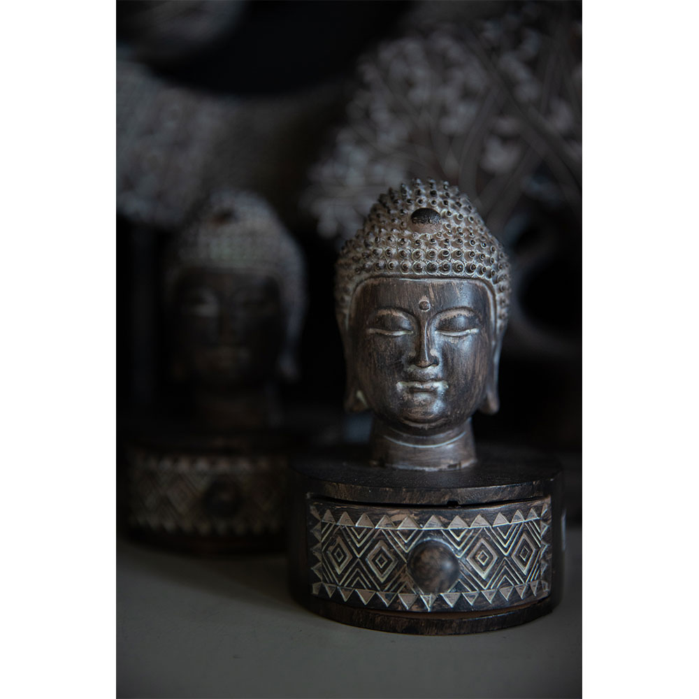BADBA ΔΙΑΚΟΣΜΗΤΙΚΟ ΒΟΥΔΑΣ 10x11x15cm POLYRESIN ΚΑΦΕ ΛΕΥΚΟ
