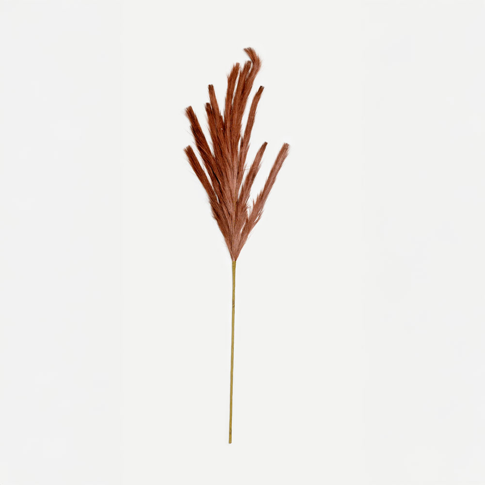 FEDER SINGLE ΚΛΑΔΙ ΤΕΧΝΗΤΟ ΜΕ ΦΤΕΡΑ 110cm POLYESTER CARAMEL