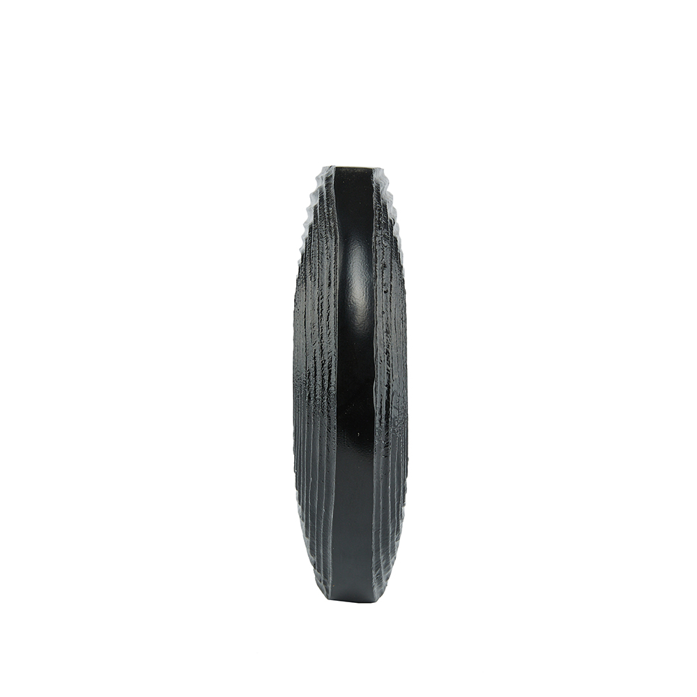 LINEAR ΒΑΖΟ 28x6x24cm ΑΛΟΥΜΙΝΙΟ ΜΑΥΡΟ