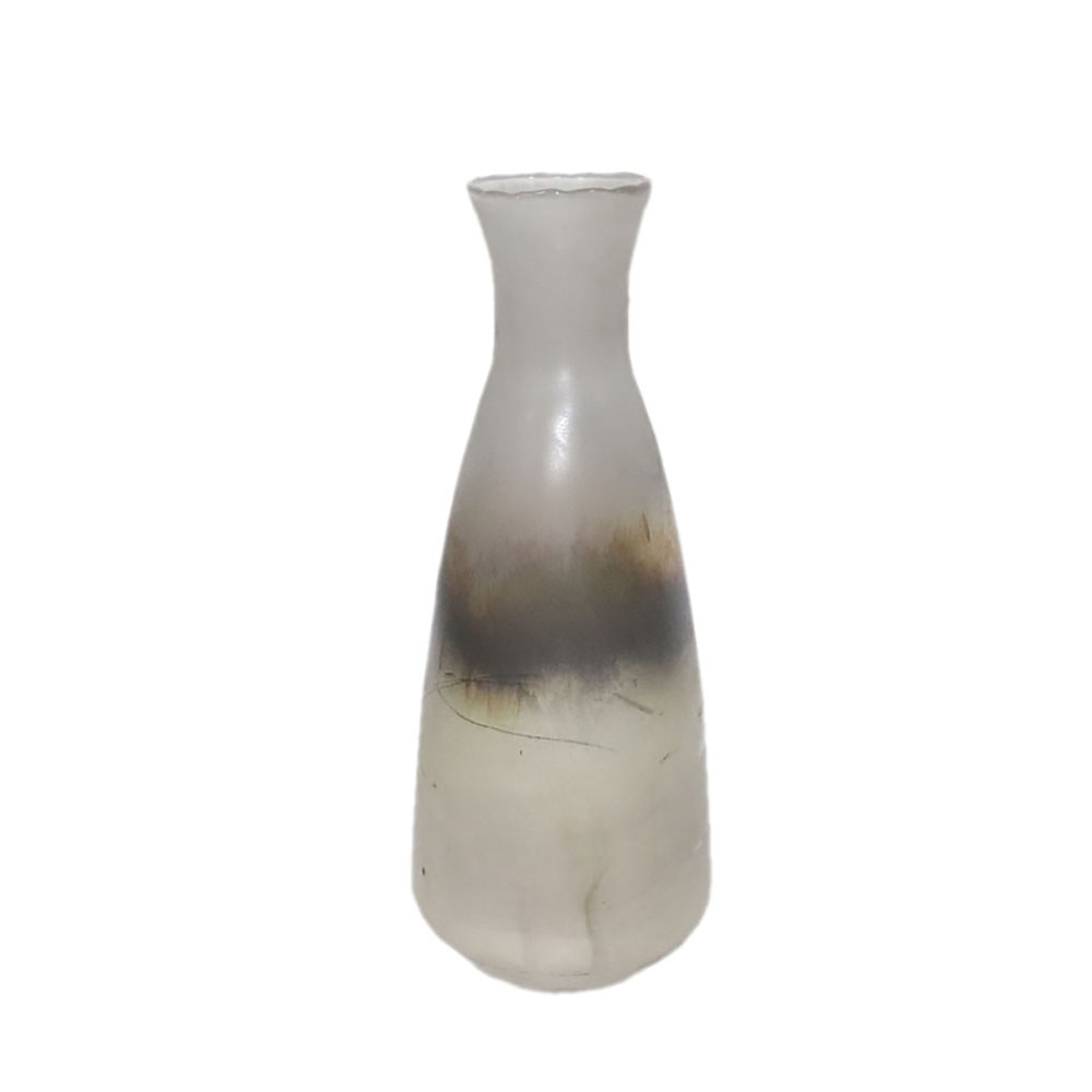JEG ΒΑΖΟ 17x17x44cm ΓΥΑΛΙ ΧΡΥΣΟ ΜΠΡΟΝΖΕ ΑΣΗΜΙ