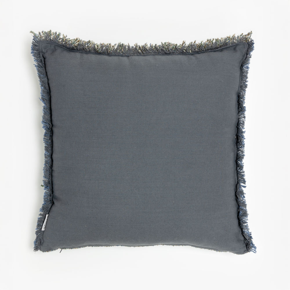 BLUING C ΔΙΑΚΟΣΜΗΤΙΚΟ ΜΑΞΙΛΑΡΙ 50x50cm ΒΑΜΒΑΚΙ ΜΠΛΕ ΒΙΣΚΟΖΗ