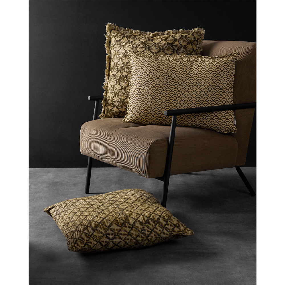 CALLISTE C ΔΙΑΚΟΣΜΗΤΙΚΟ ΜΑΞΙΛΑΡΙ 40x60cm ΒΑΜΒΑΚΙ ΛΑΔΙ ΜΠΕΖ ΒΙΣΚΟΖΗ