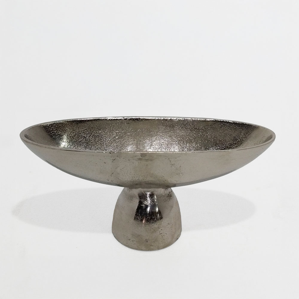 MENDO ΜΠΩΛ ΜΕ ΠΟΔΙ 36x12x15cm ΑΛΟΥΜΙΝΙΟ SILVER NICKEL