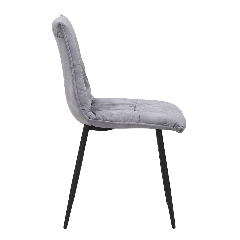 LINEA ΚΑΡΕΚΛΑ ΓΚΡΙ SILVER ΜΑΥΡΟ 47x55x86cm