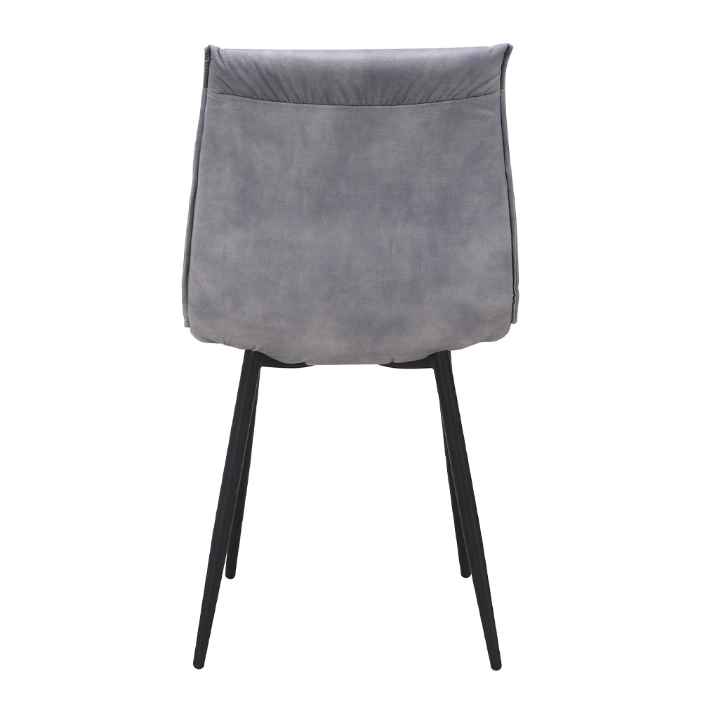 LINEA ΚΑΡΕΚΛΑ ΓΚΡΙ SILVER ΜΑΥΡΟ 47x55x86cm