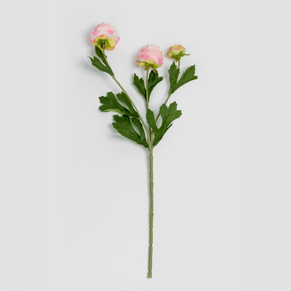 RANUNCULUS ΛΟΥΛΟΥΔΙ ΤΕΧΝΗΤΟ 42cm POLYESTER ΣΟΜΟΝ ΠΡΑΣΙΝΟ