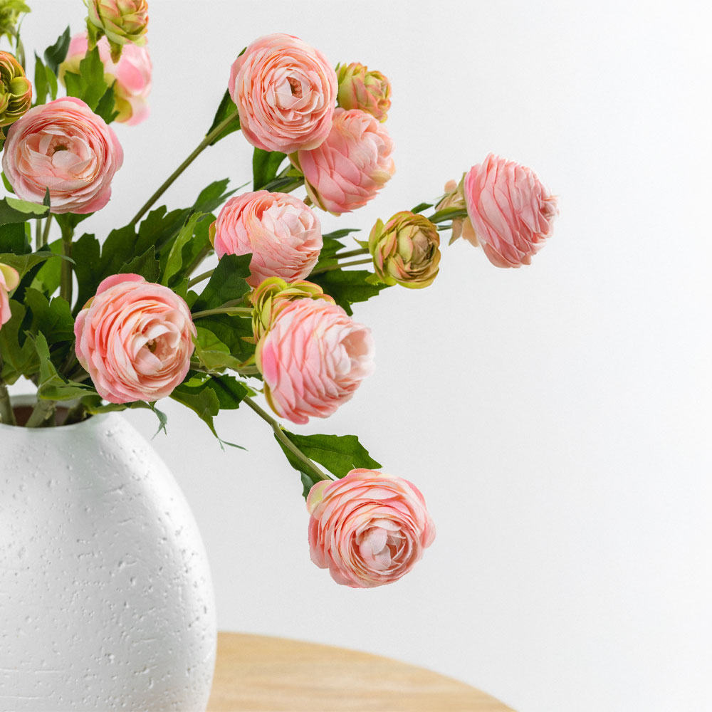 RANUNCULUS ΛΟΥΛΟΥΔΙ ΤΕΧΝΗΤΟ 42cm POLYESTER ΣΟΜΟΝ ΠΡΑΣΙΝΟ