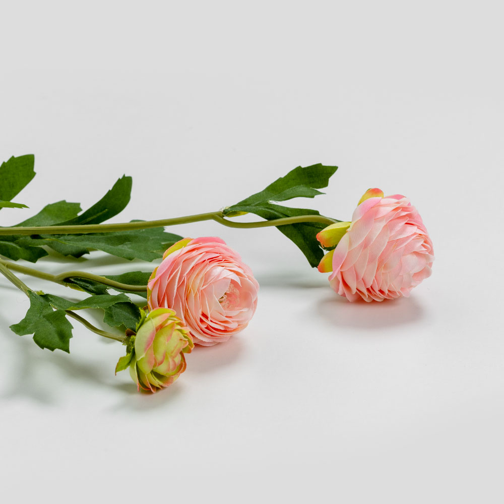 RANUNCULUS ΛΟΥΛΟΥΔΙ ΤΕΧΝΗΤΟ 42cm POLYESTER ΣΟΜΟΝ ΠΡΑΣΙΝΟ