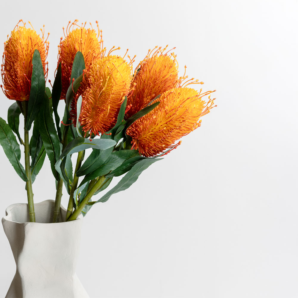 PROTEAX ΛΟΥΛΟΥΔΙ ΤΕΧΝΗΤΟ 64cm POLYESTER ΠΟΡΤΟΚΑΛΙ ΠΡΑΣΙΝΟ