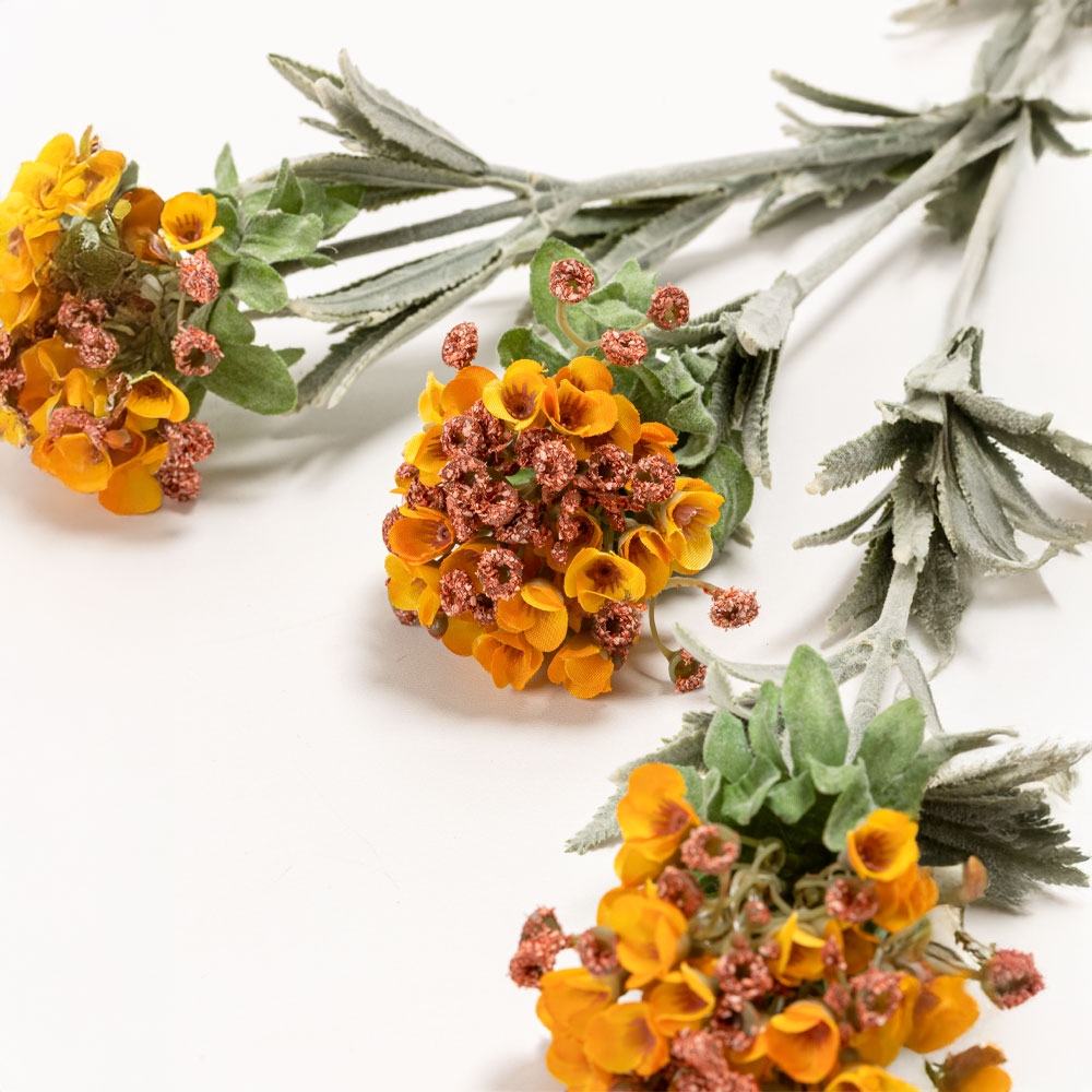 SWEET ALYSSUM ΛΟΥΛΟΥΔΙ ΤΕΧΝΗΤΟ 78cm POLYESTER ΠΟΡΤΟΚΑΛΙ ΠΡΑΣΙΝΟ