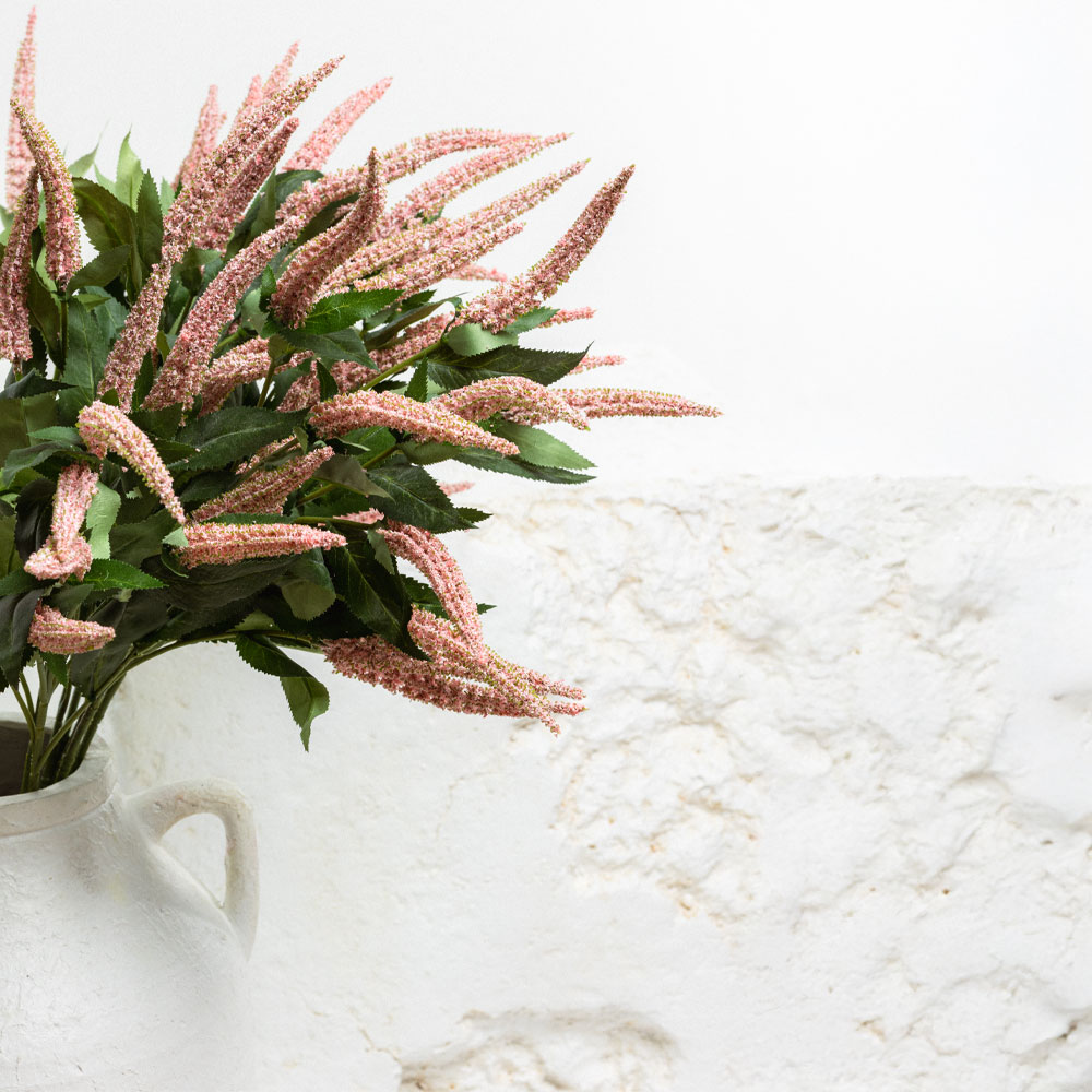 SALVIA ΚΛΑΔΙ ΤΕΧΝΗΤΟ 83cm POLYESTER ΡΟΖ ΠΡΑΣΙΝΟ
