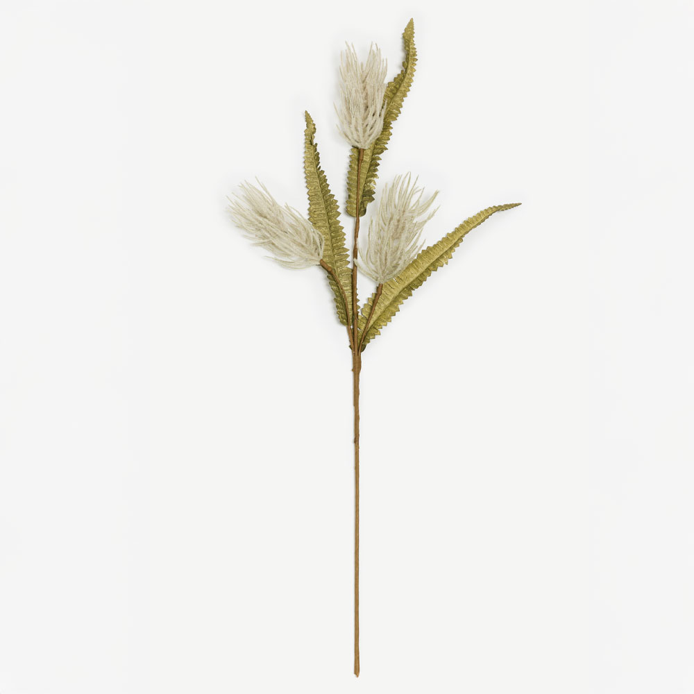AROMA DELIGHTS ΛΟΥΛΟΥΔΙ ΤΕΧΝΗΤΟ 83cm FOAM ΚΡΕΜ ΠΡΑΣΙΝΟ PVC