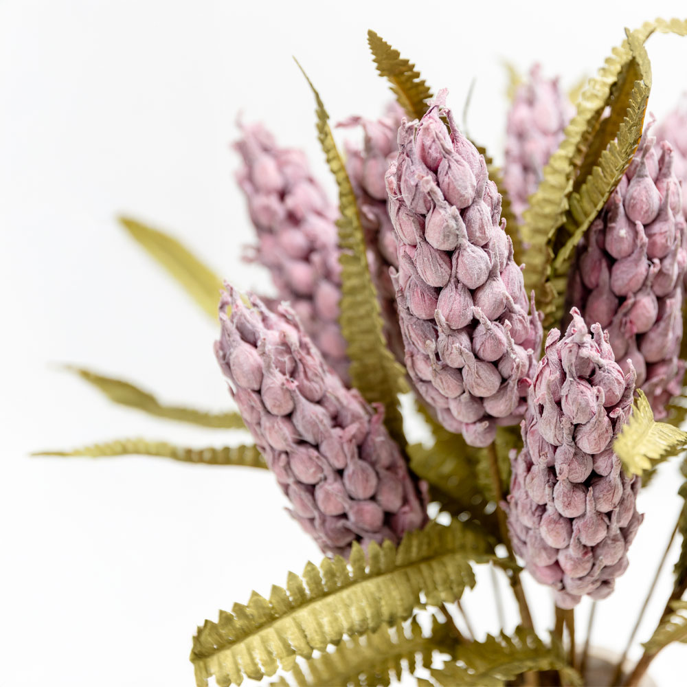 SPRING SPLENDOR ΛΟΥΛΟΥΔΙ ΤΕΧΝΗΤΟ 75cm FOAM ΜΩΒ ΠΡΑΣΙΝΟ PVC