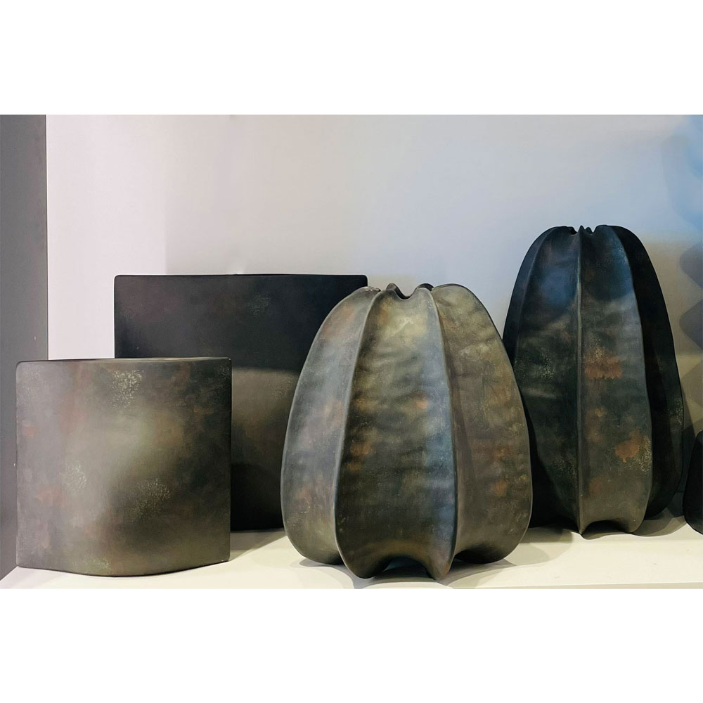 THALIS ΒΑΖΟ 28x28x42cm ΚΕΡΑΜΙΚΟ ΜΑΥΡΟ