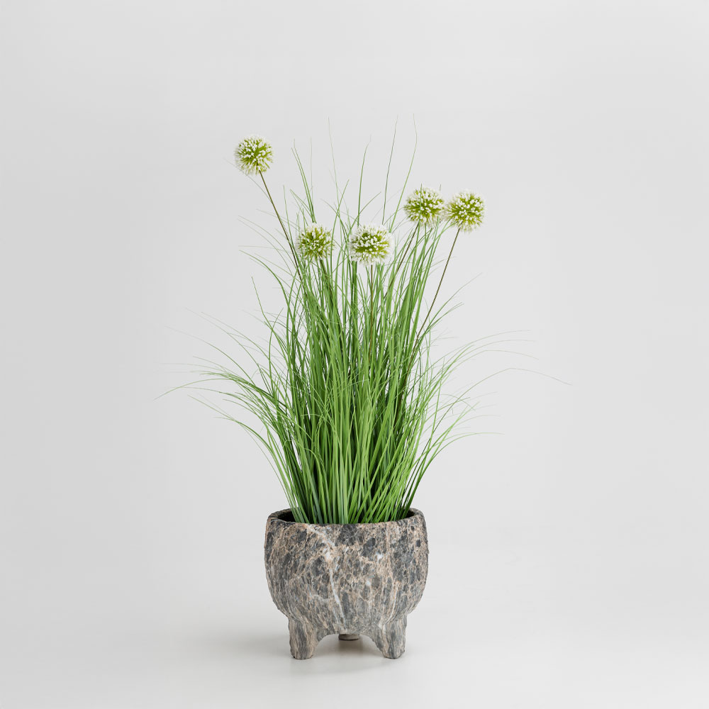 ROCKY ΚΑΣΠΩ 27x27x23cm ΚΕΡΑΜΙΚΟ ΑΝΘΡΑΚΙ ΜΠΕΖ