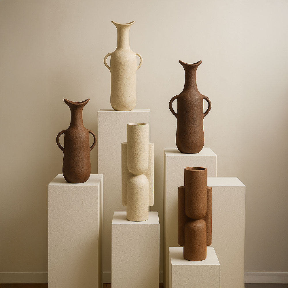 NATHEN ΒΑΖΟ 17x11x50cm ΑΛΟΥΜΙΝΙΟ ΛΕΥΚΟ