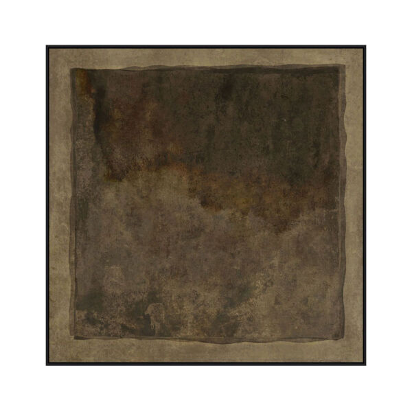 AFENGIA ΠΙΝΑΚΑΣ ΔΙΑΚΟΣΜΗΤΙΚΟΣ ΜΕ ΚΟΡΝΙΖΑ 80x80x4cm ΚΑΜΒΑΣ ΚΑΦΕ ΚΑΦΕ ΞΥΛΟ ΜΑΥΡΟ