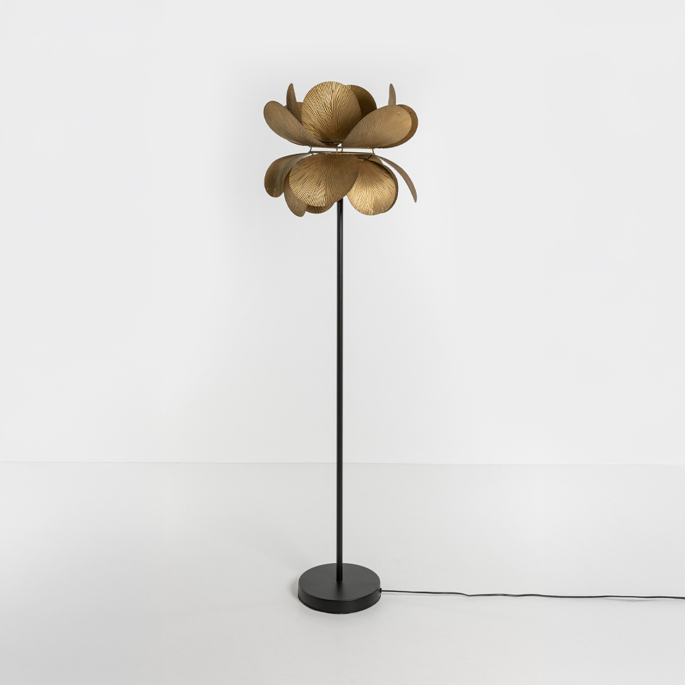 BLOSSOM ΦΩΤΙΣΤΙΚΟ ΕΠΙΔΑΠΕΔΙΟ 44x44x152cm ΜΕΤΑΛΛΟ BROWN GOLD