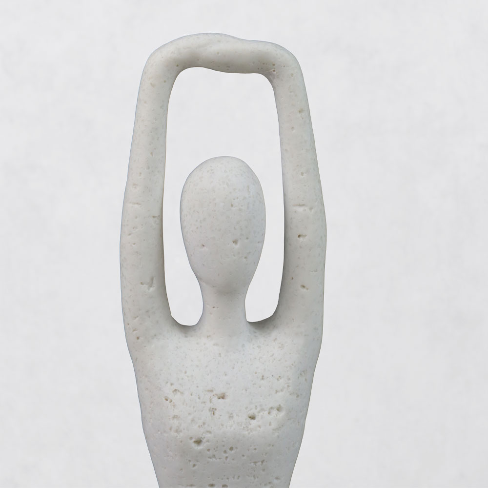 MORPH V ΔΙΑΚΟΣΜΗΤΙΚΟ ΣΩΜΑ 13x8x21cm RESIN ΑΣΠΡΟ