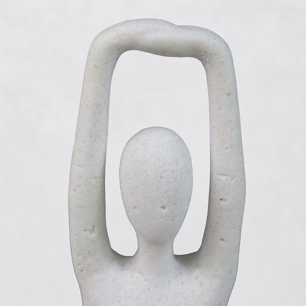 MORPH V ΔΙΑΚΟΣΜΗΤΙΚΟ ΣΩΜΑ 13x8x21cm RESIN ΑΣΠΡΟ