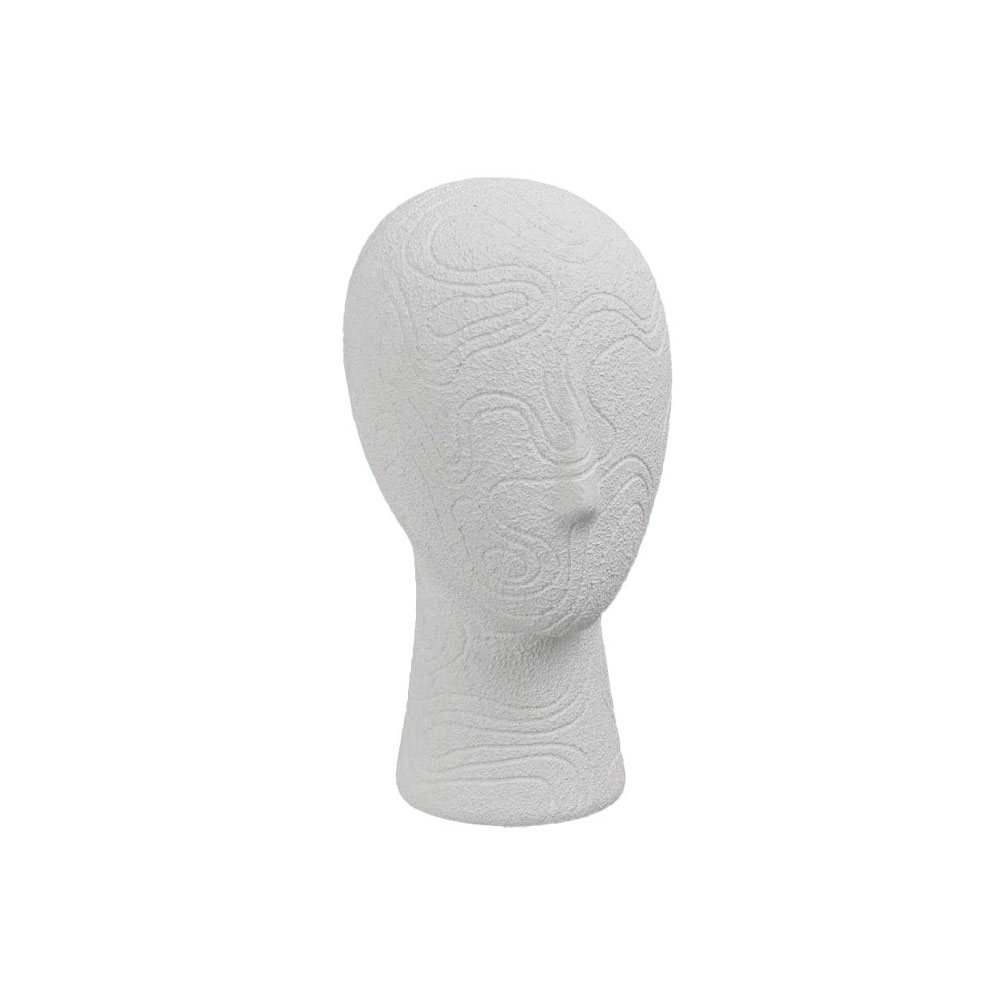 IMPERIAL ΔΙΑΚΟΣΜΗΤΙΚΟ ΠΡΟΣΩΠΟ 13x16x24cm RESIN ΑΣΠΡΟ
