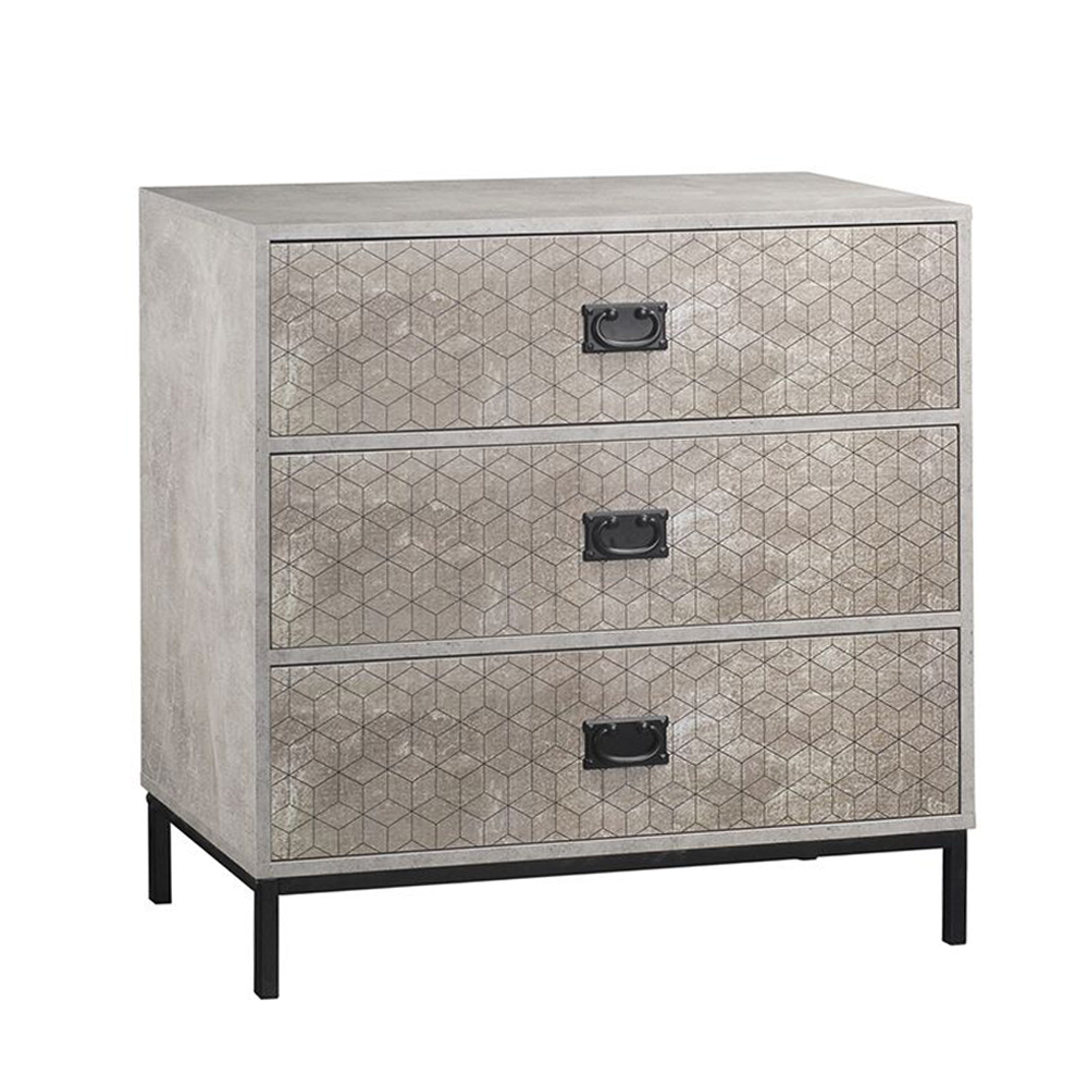 RUBIK ΣΥΡΤΑΡΙΕΡΑ 3ΣΥΡΤΑΡΙΑ CEMENT ΑΝΟΙΧΤΟ ΜΕ PATTERN 80x40x80cm