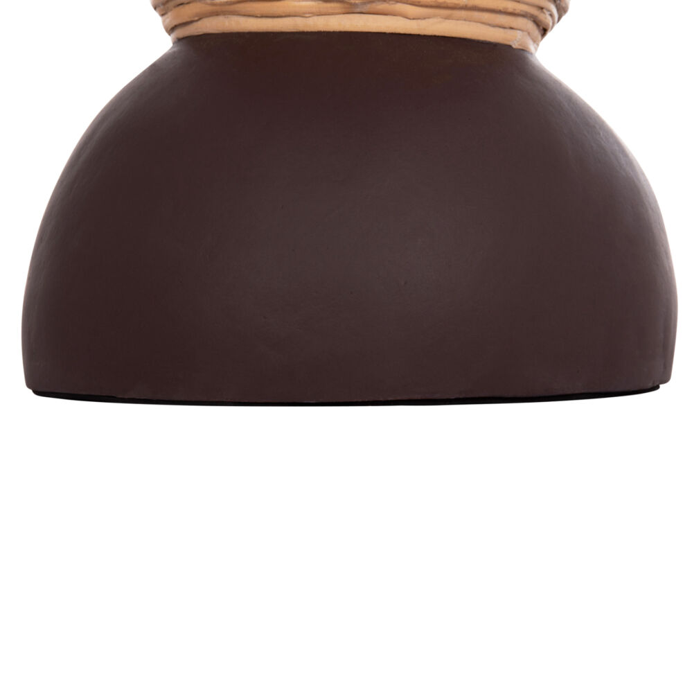 ΔΙΑΚΟΣΜΗΤΙΚΟ ΒΑΖΟ ΔΑΠΕΔΟΥ FB94672.07S TERRACOTTA ΣΟΚΟΛΑΤΙ-RATTAN Φ27.5x50Υεκ