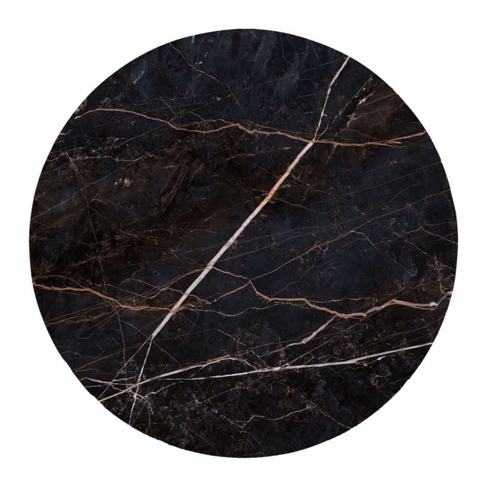 ΕΠΙΦΑΝΕΙΑ ΤΡΑΠΕΖΙΟΥ HPL ΣΤΡΟΓΓΥΛΗ FB96351.34 BLACK MARBLE Φ120εκ.